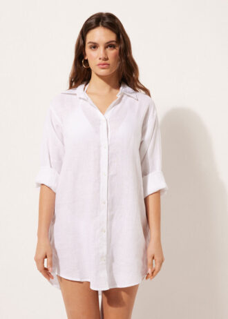Abito camicia in lino