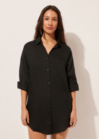 Abito camicia in lino