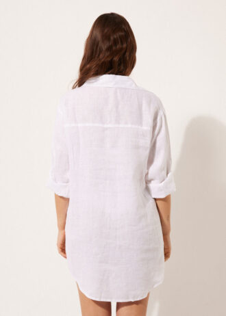 Abito camicia in lino