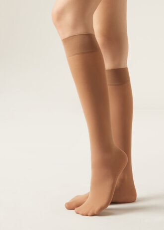 Calze al ginocchio in Microfiber semi-coprenti 30 denari