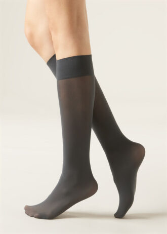 Calze al ginocchio in Microfiber semi-coprenti 30 denari