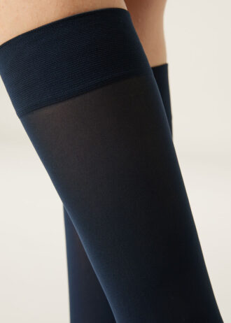 Calze al ginocchio in Microfiber semi-coprenti 30 denari