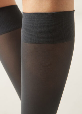 Calze al ginocchio in Microfiber semi-coprenti 30 denari