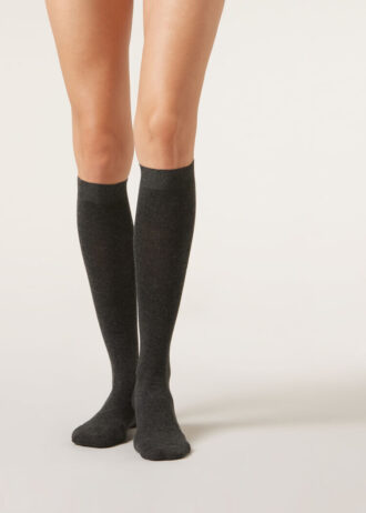 Calze lunghe in cashmere