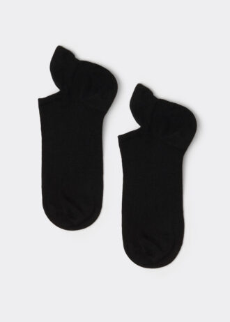 Calzini invisibili unisex in cotone con linguetta posteriore