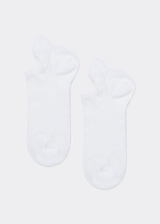 Calzini invisibili unisex in cotone con linguetta posteriore