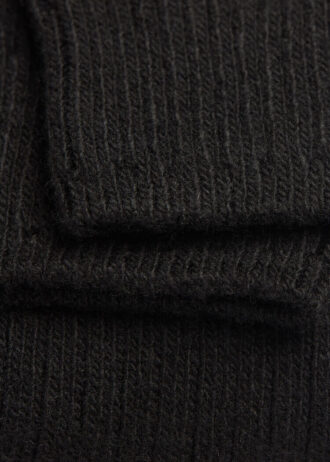 Calzini lunghi a coste in lana e cashmere