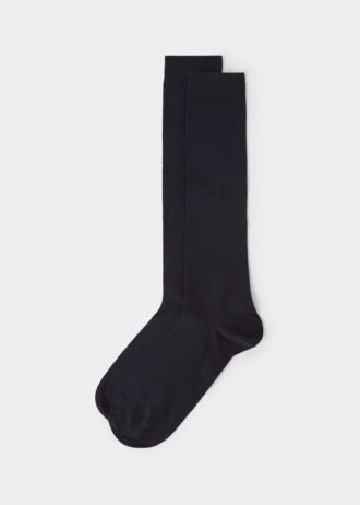 Calzini lunghi da uomo in cotone elasticizzato