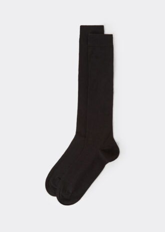 Calzini lunghi da uomo in cotone elasticizzato
