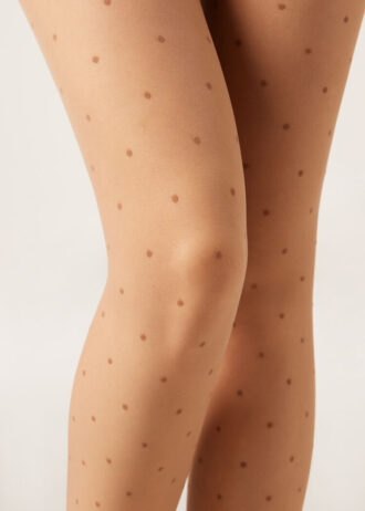 Collant a pois trasparenti