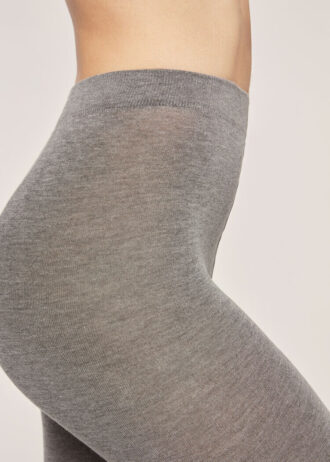 Collant coprenti opachi in cashmere e modal