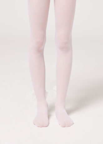 Collant in tulle da bambina 30 denari con fiocco