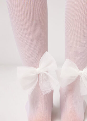Collant in tulle da bambina 30 denari con fiocco