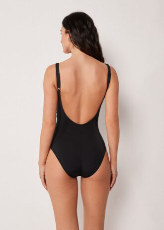 Costume intero snellente con drappeggi eleganti