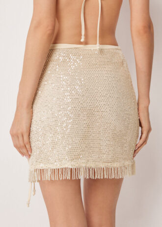 Gonna a paillettes in rete
