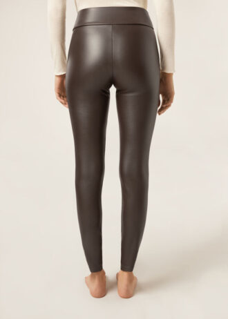 Leggings Thermal in ecopelle