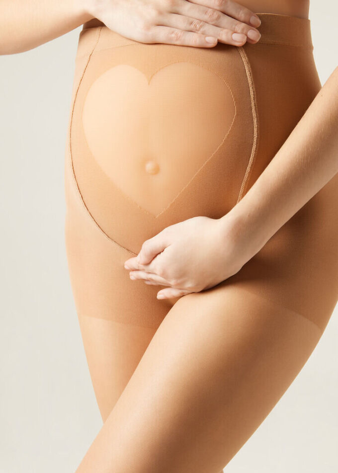 Maternity velati 20 denari con cuore trasparente Maternity velati 20 denari con cuore trasparente