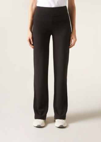 Pantaloni palazzo in misto cashmere
