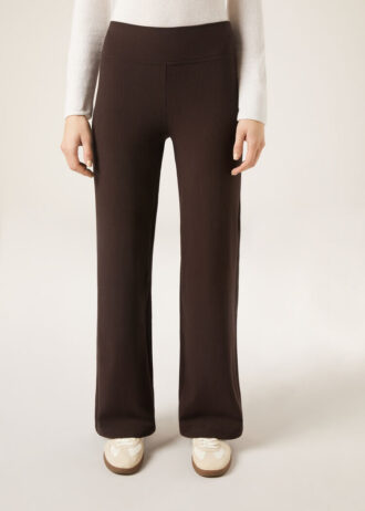 Pantaloni palazzo in misto cashmere