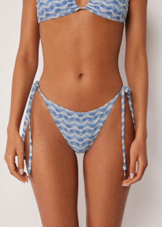 Slip bikini con laccetti laterali Water Reflection