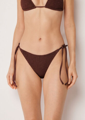 Slip da bagno a perizoma Crinkle Waves