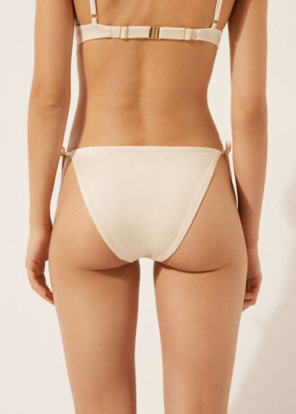 Slip da bagno a perizoma in raso lucido