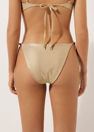 Slip da bagno annodato Gold Waves