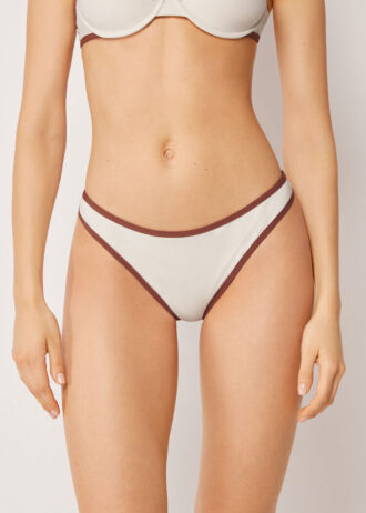 Slip da bagno con bordino bicolore