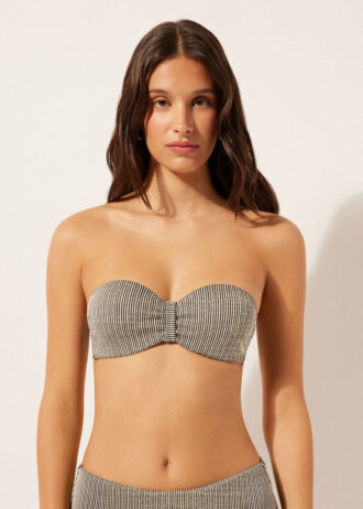 Top a fascia con strisce dorate