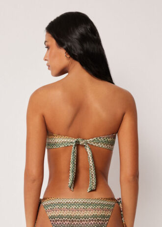 Top a fascia per costume da bagno elegante in stile etnico