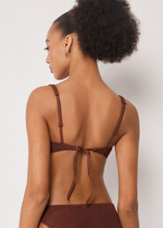 Top bikini a balconcino Crinkle Waves