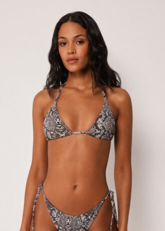 Top bikini a triangolo Classic Snake